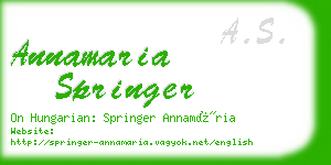 annamaria springer business card